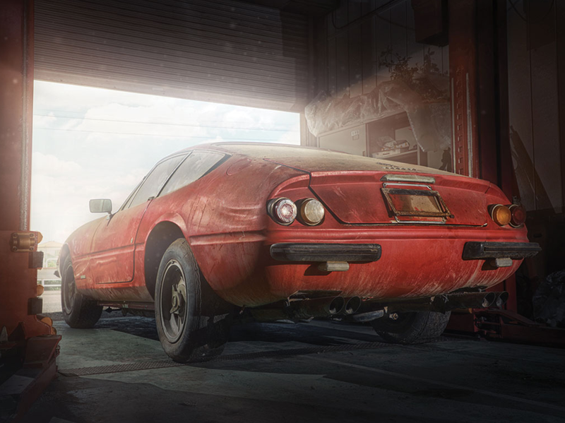 Illustration for article titled Ferrari Daytona Expected To Sell For $2 Million Just Needs A Little Elbow Grease